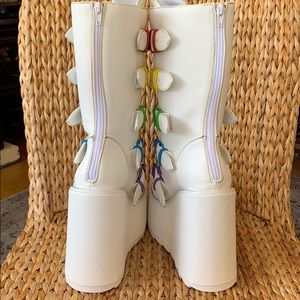 Nib Yru White Rainbow Dune Platform 